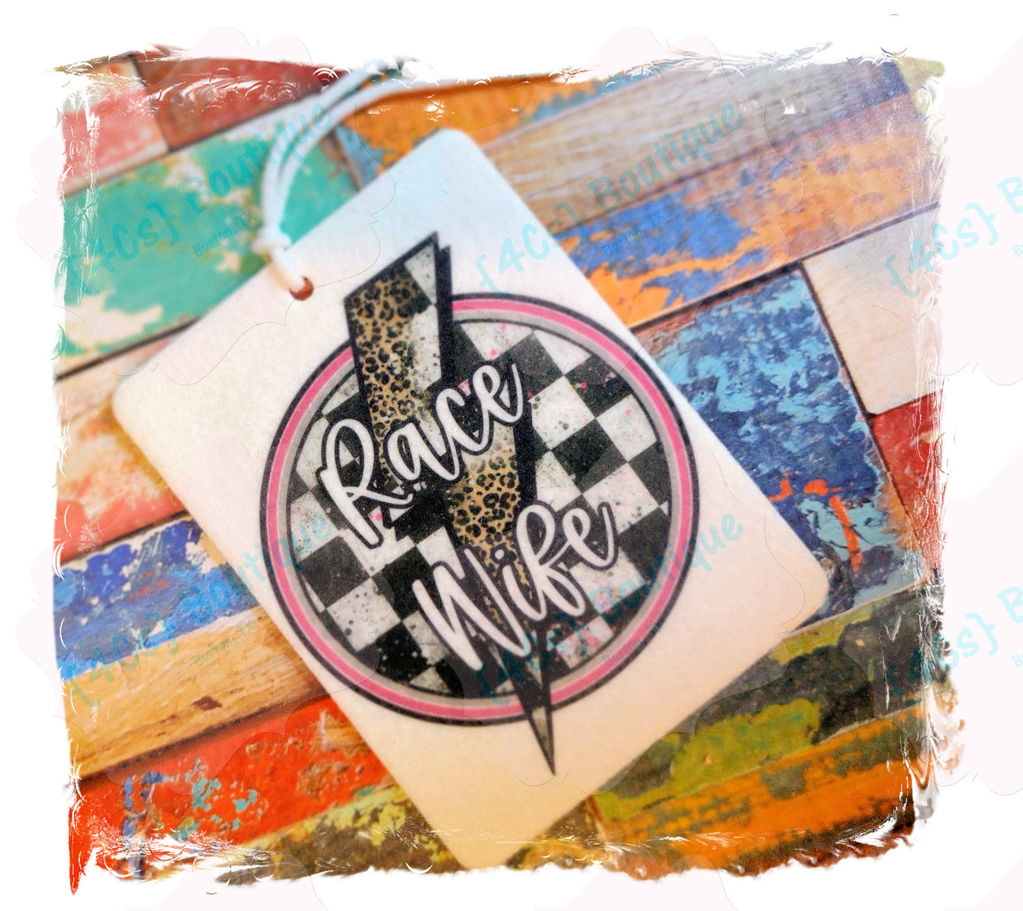 Race Wife (Pink) Air Freshener | Racing Collection | 4Cs Boutique