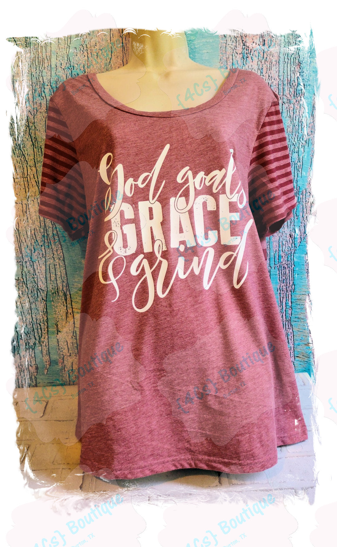Size X-Large God Goals Grace & Grind Shirt