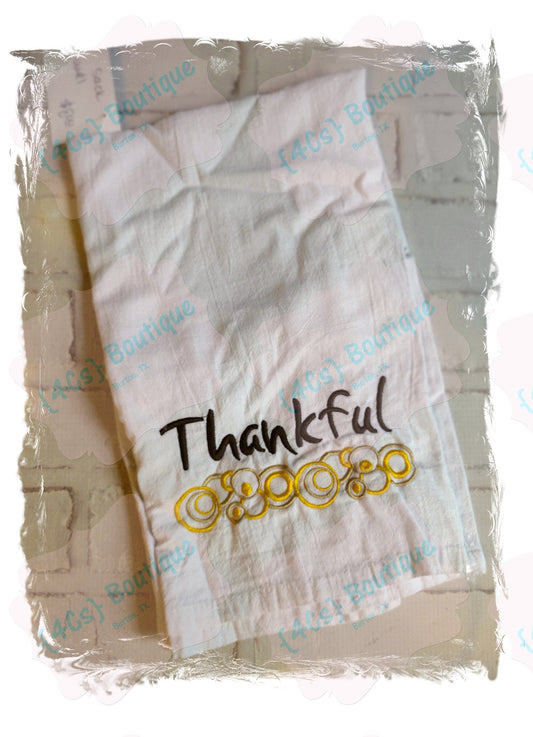 Thankful Flour Sack Towel