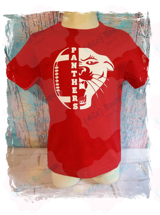 Panthers Football Split Kids Shirt
