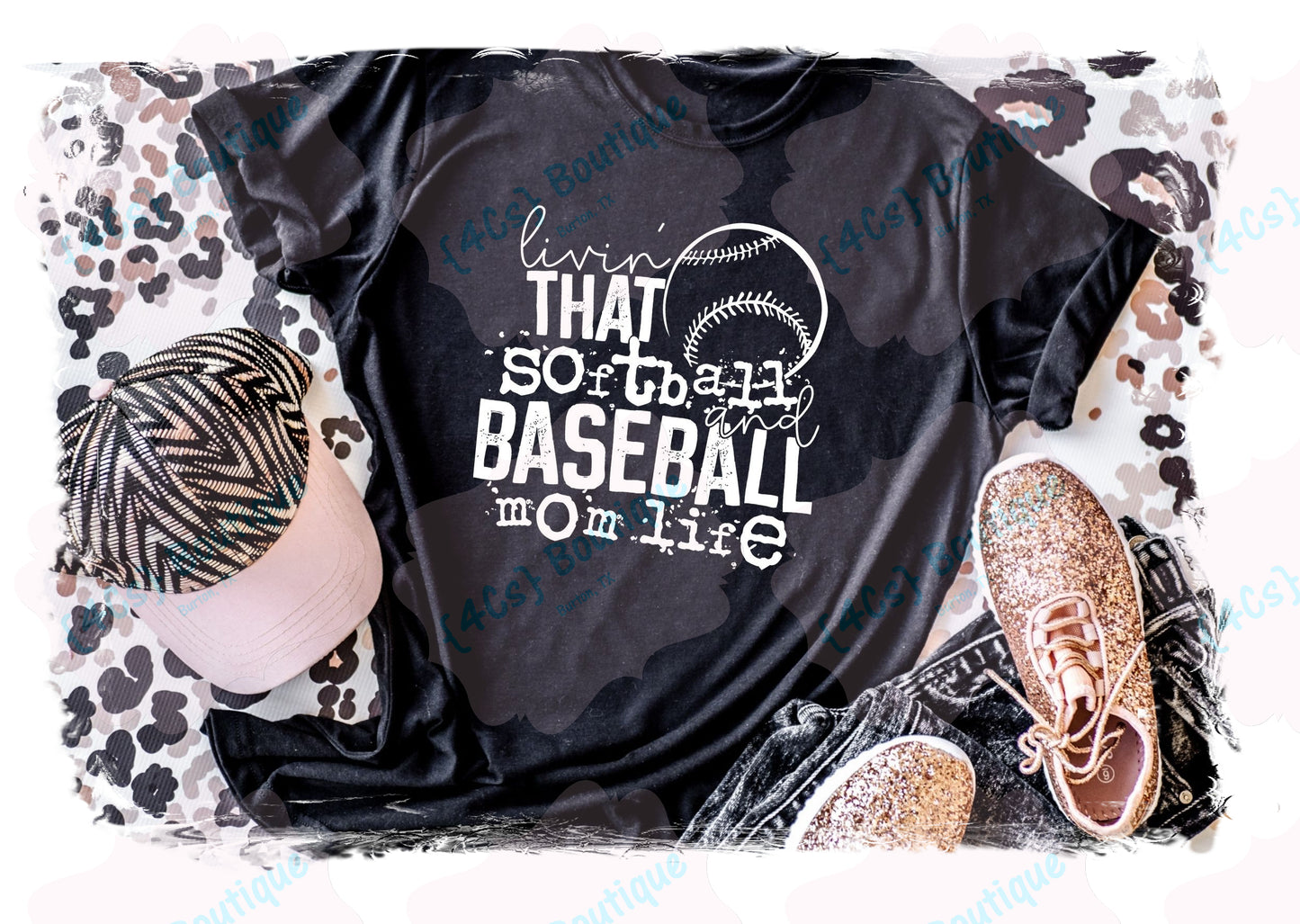 Livin' That Softball and Baseball Mom Life Shirt