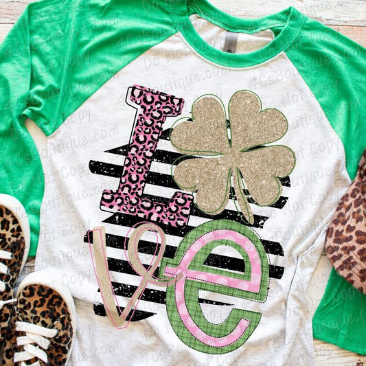 Love (Shamrock) Adult Shirt