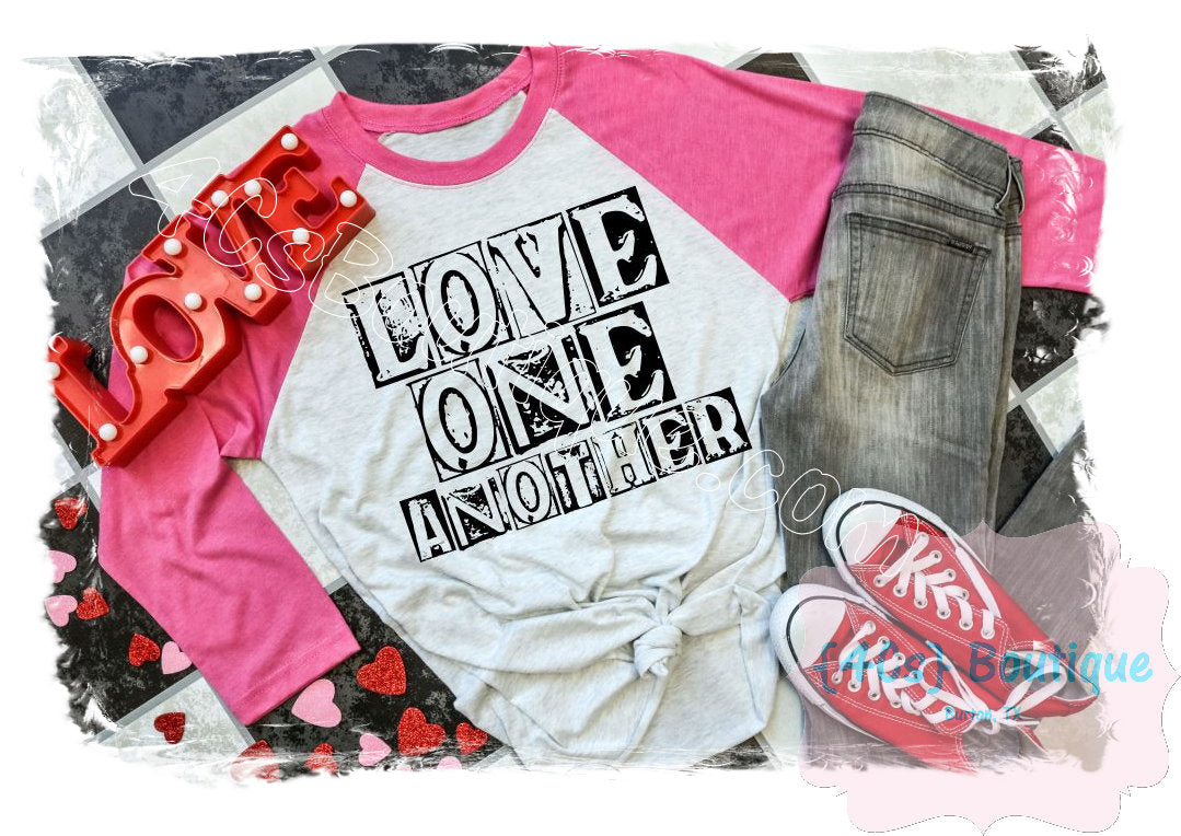 Love One Another (Black) Shirt | Valentine's Collection | 4Cs Boutique