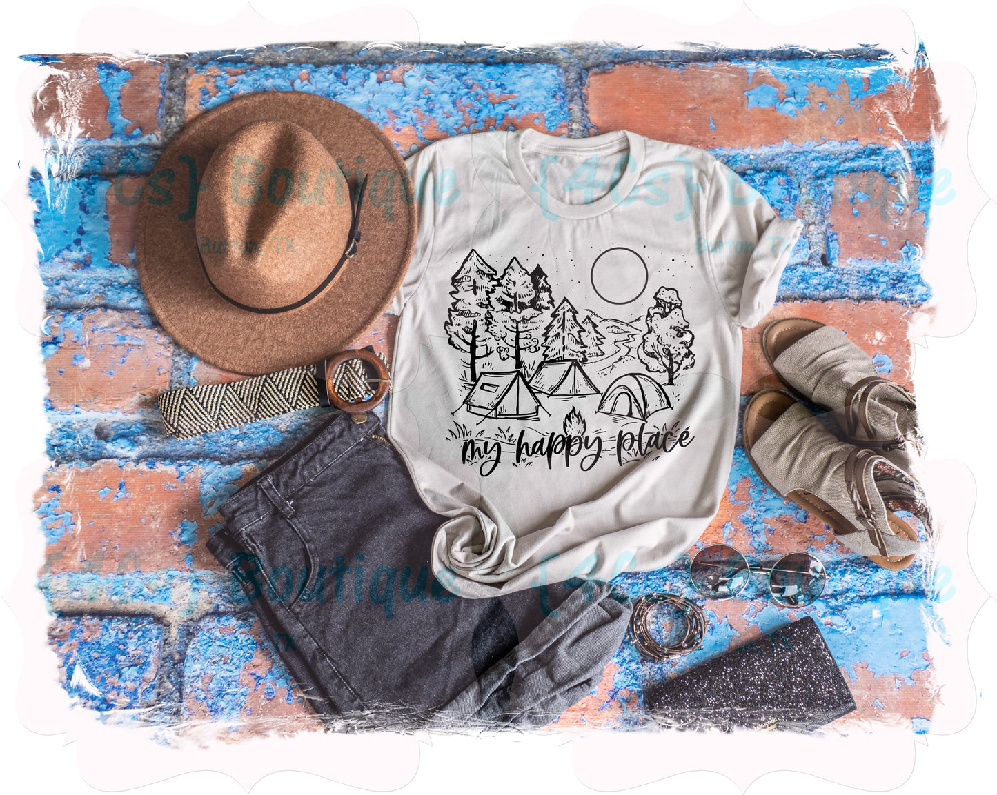 My Happy Place Shirt | Camping Collection | 4Cs Boutique