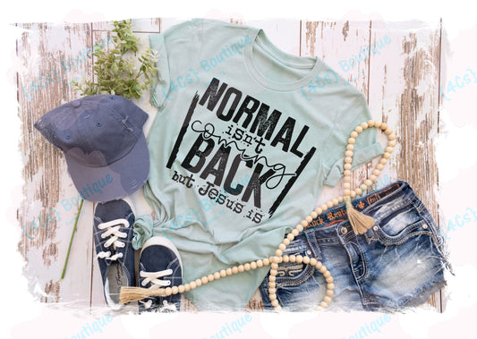 Normal Isn't Coming Back But Jesus Is Shirt