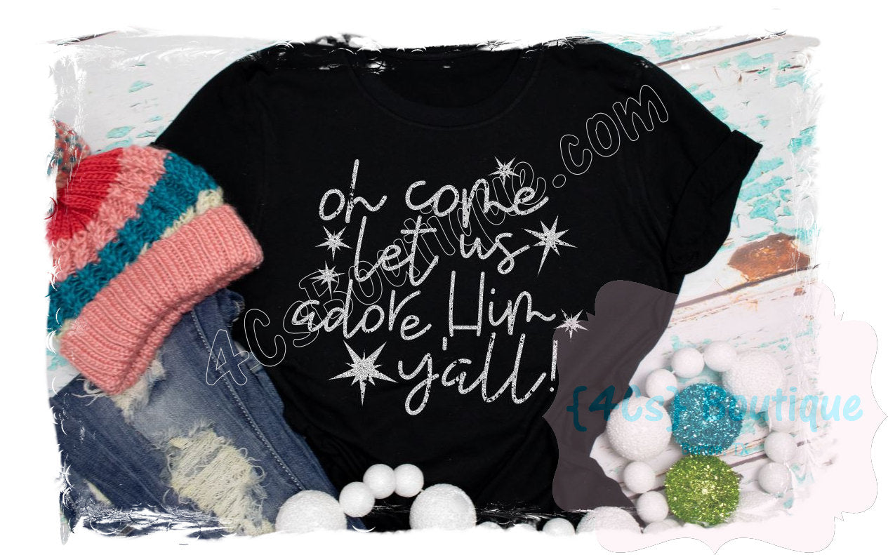Oh Come Let Us Adore Him (Silver) Shirt