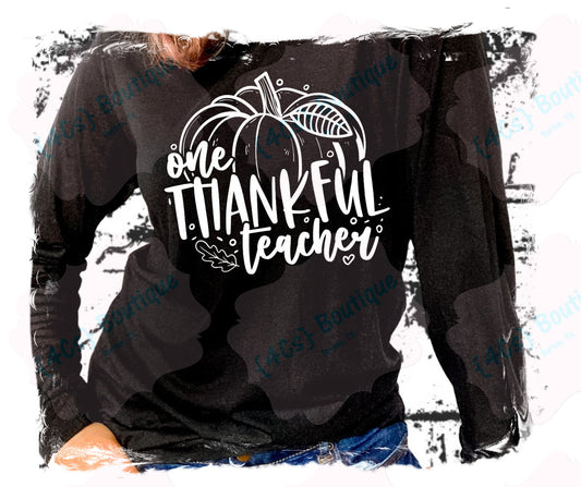 One Thankful Teacher Shirt