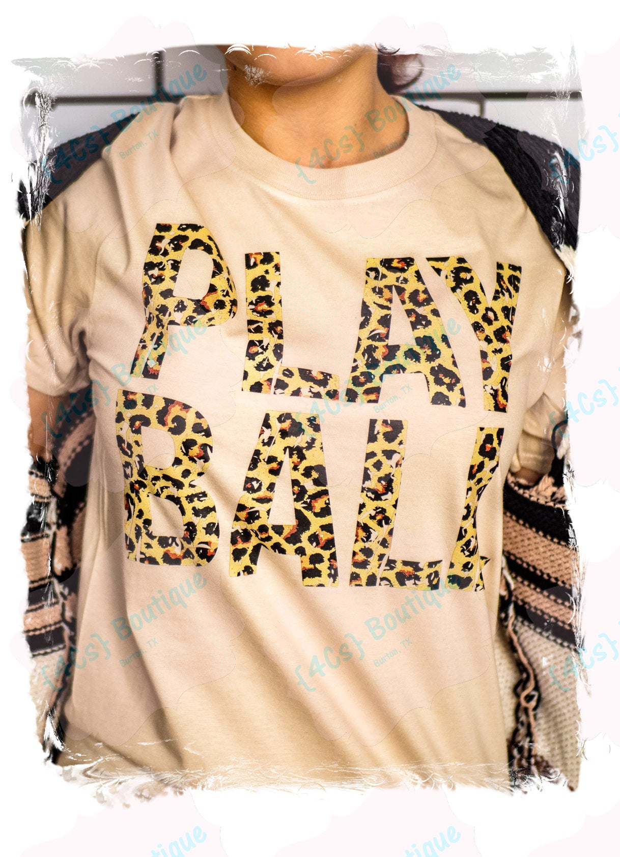 Play Ball Leopard Shirt