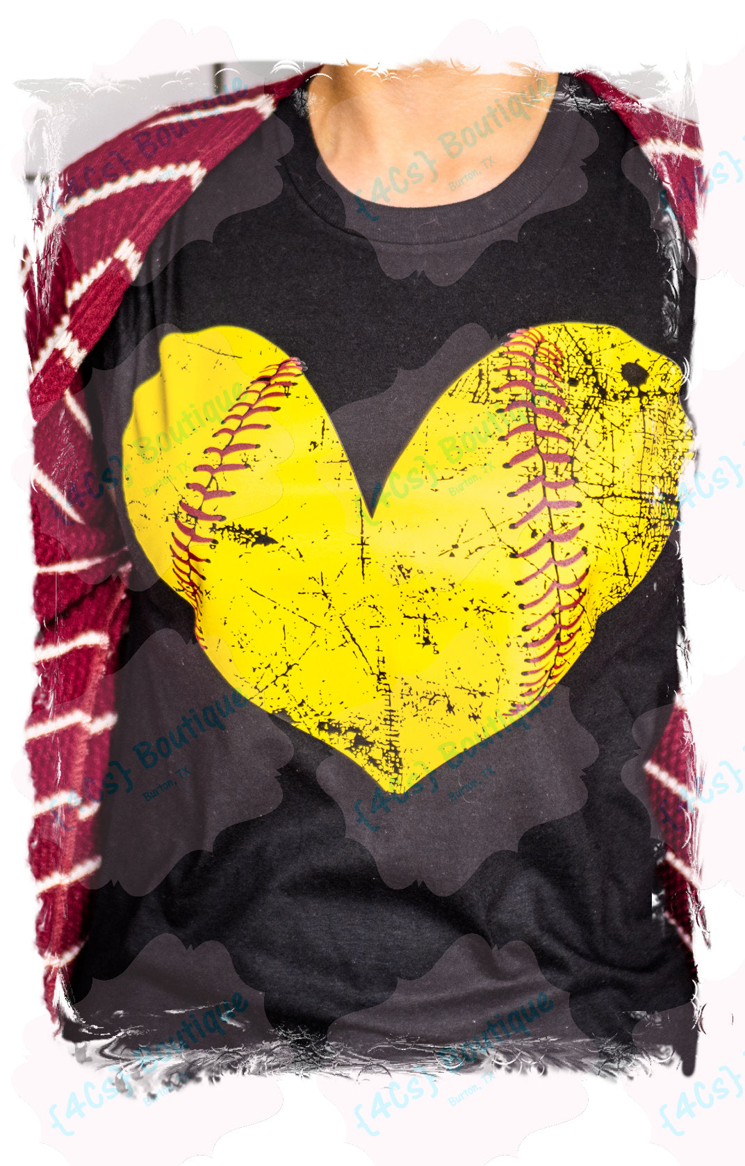 Softball Heart Shirt