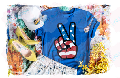 Patriotic Peace Finger Shirt