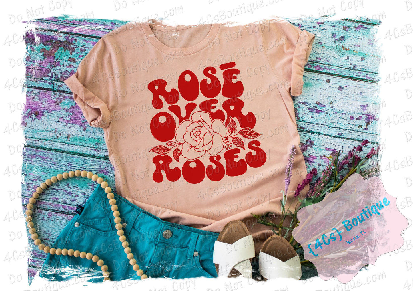 Rosè over Roses Shirt