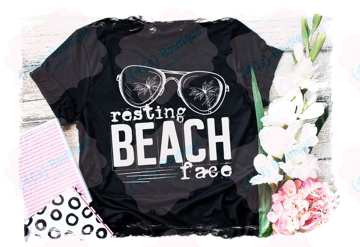 Resting Beach Face Shirt | Beach Collection | 4Cs Boutique