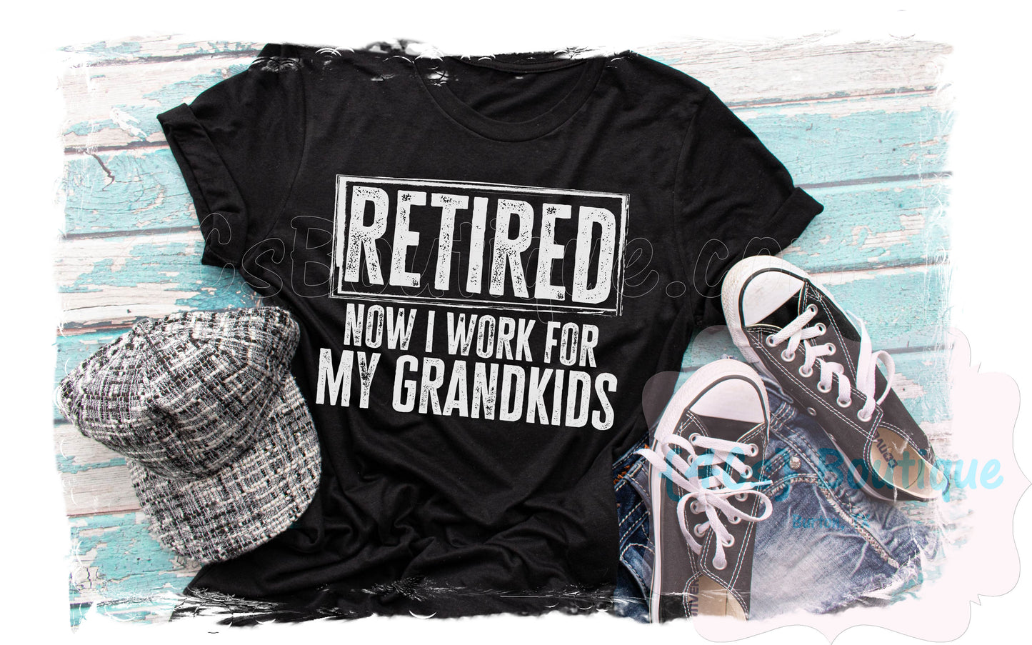 Retired Now I Work For My Grandkids Shirt