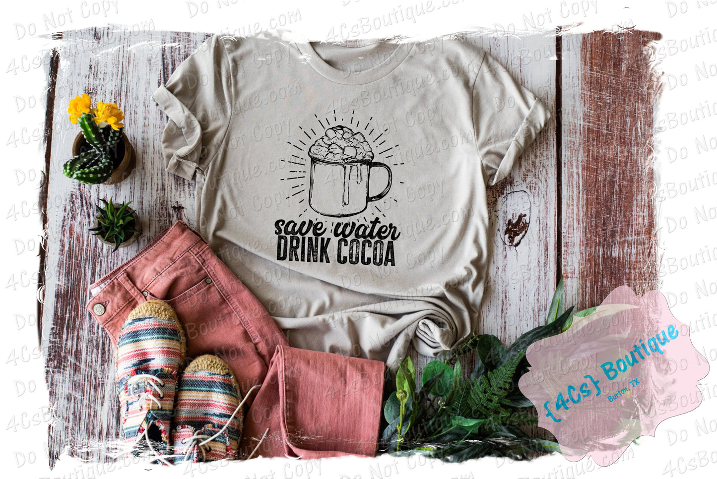 Save Water Drink Cocoa Shirt