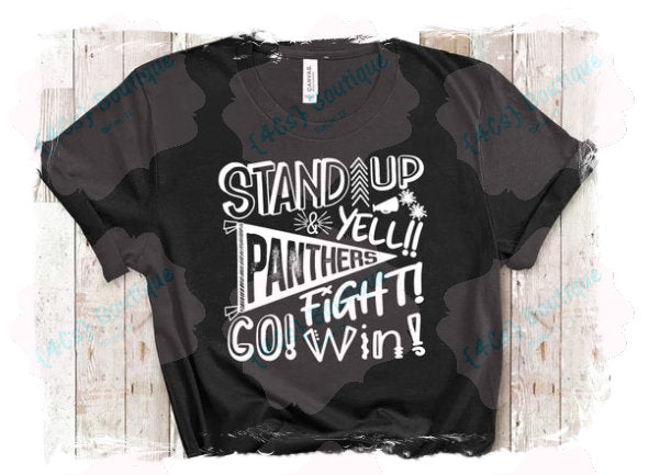 Panthers - Stand Up Yell Fight Go Win Shirt