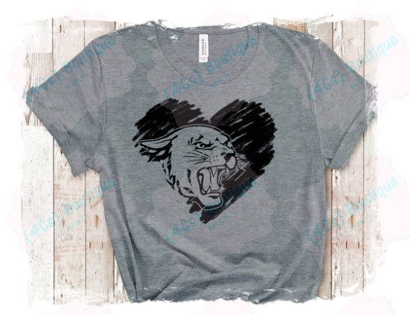 Heart Panther Head Shirt