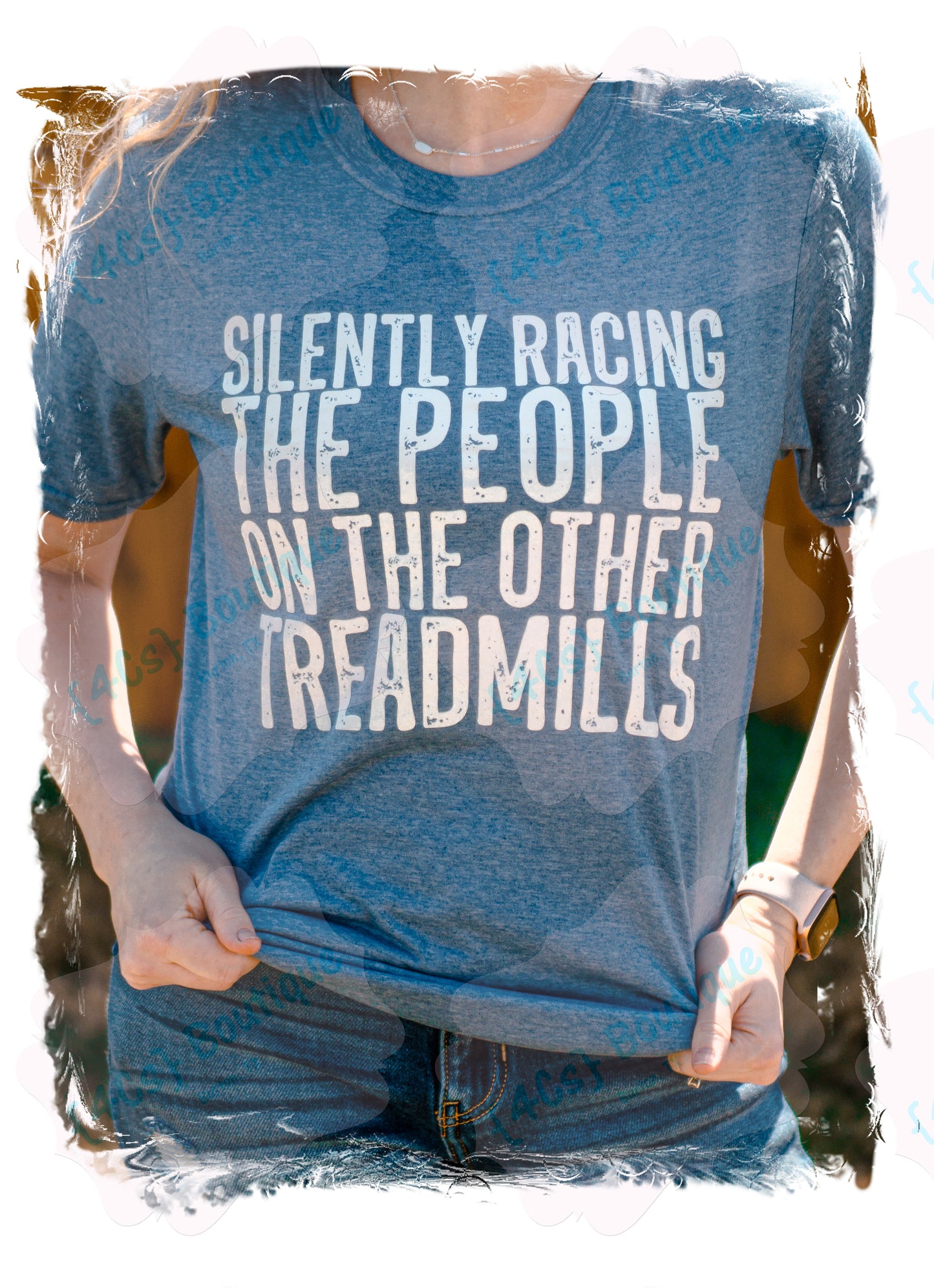 Silently Racing The People On The Other Treadmills Shirt