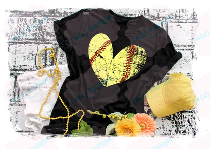 Softball Heart Shirt