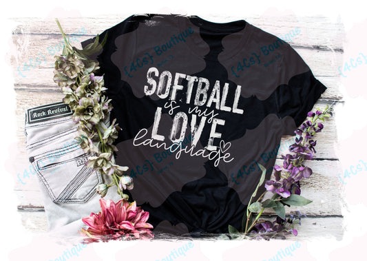 Softball Is My Love Language Shirt | Softball Collection | 4Cs Boutique