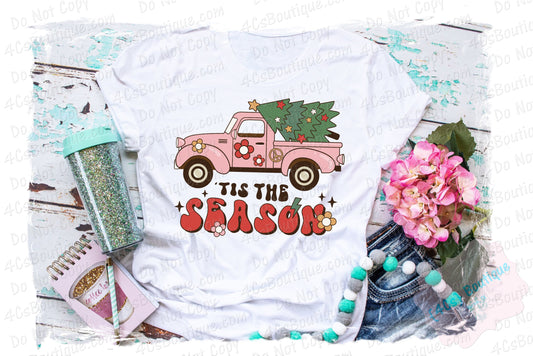 'Tis The Season Pink Truck Shirt